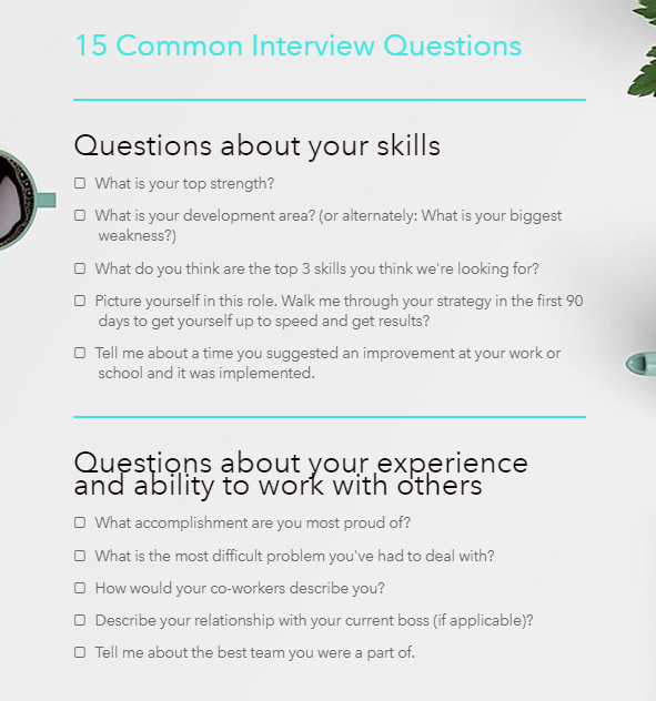New Free Resource - 15 Interview Questions Everyone Needs to Prepare ...